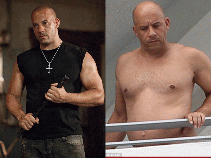Vin Diesel de flaco a gordo