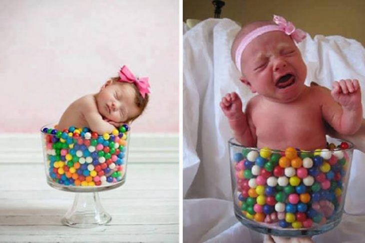 Foto bebé dulces fail