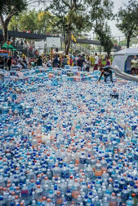 Terremoto México - donaciones de agua