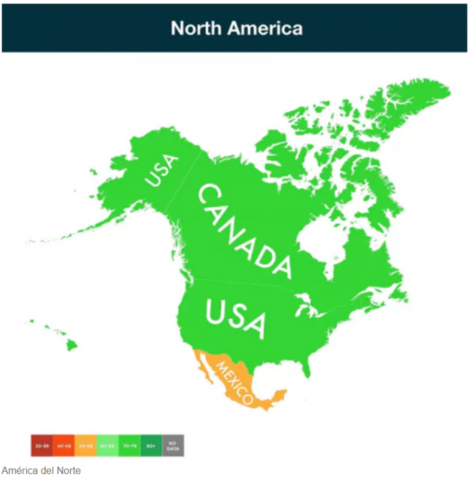 Infografía países sobreviven calentamiento global