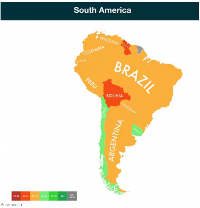 Infografía países sobreviven calentamiento global