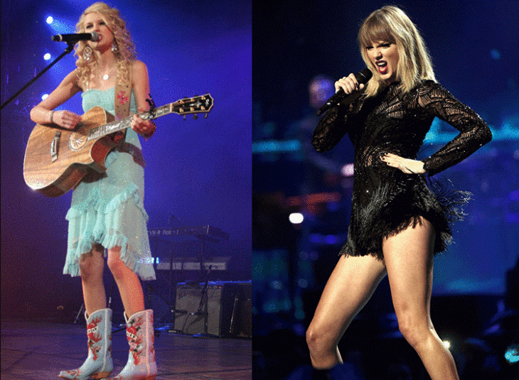 Taylor Swift antes y después