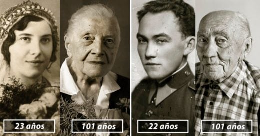 Cover Antes y después: las mismas personas fotografiadas en su juventud y tras cumplir 100 años