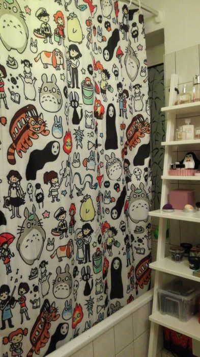 cortinas baño otaku