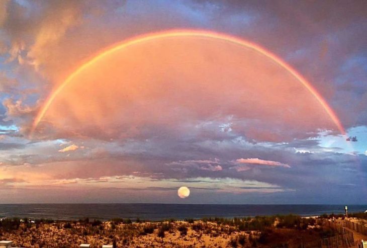 atardecer halo de luz