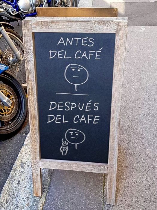 antes y después café