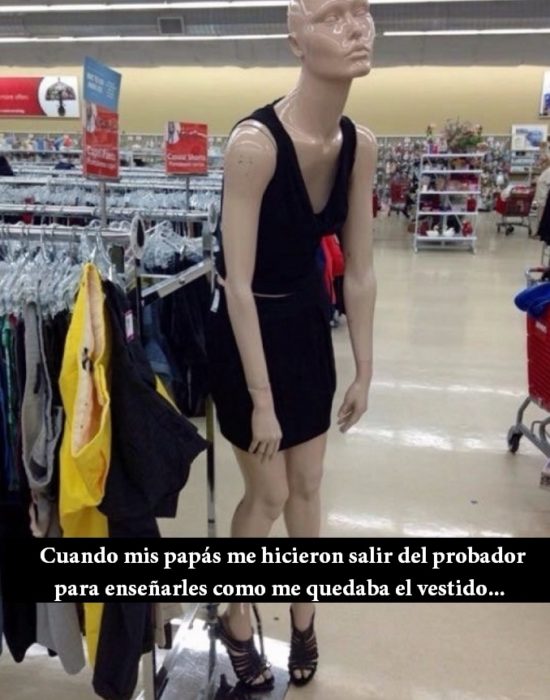 cuando te pruebas ropa con tu mama