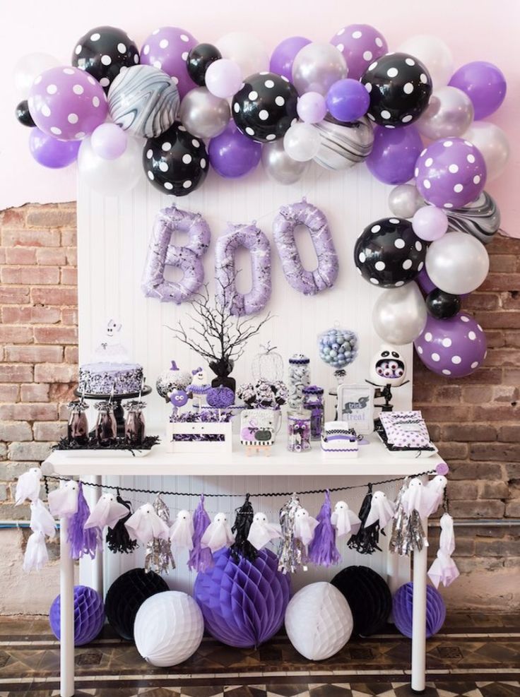 escarabajo Línea de visión arco 15 Ideas sencillas para decorar con globos en Halloween