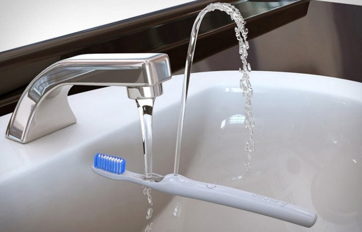 idea ahorrar agua lavar dientes