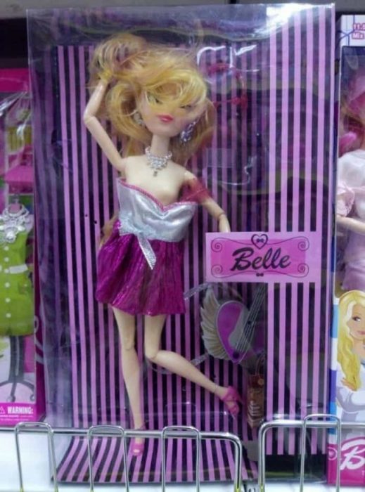 Barbie pasada de copas