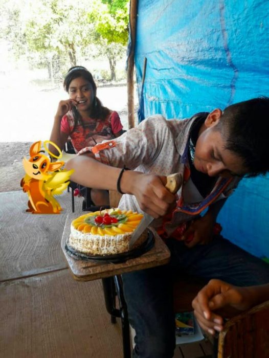 niño indigena p astel