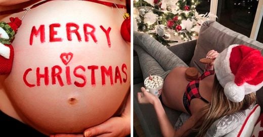 Cover Hermosas fotos navideñas de mujeres embarazadas