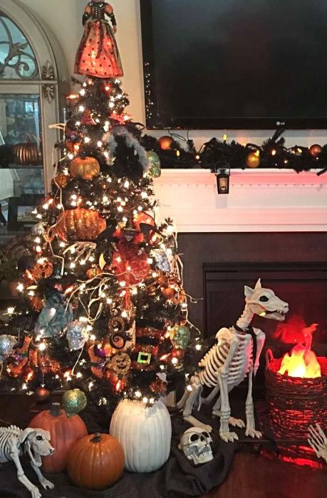 árbol navidad halloween