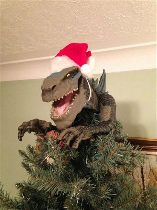 dinosaurio árbol navidad