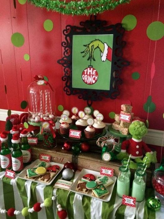 navidad decorada por grinch