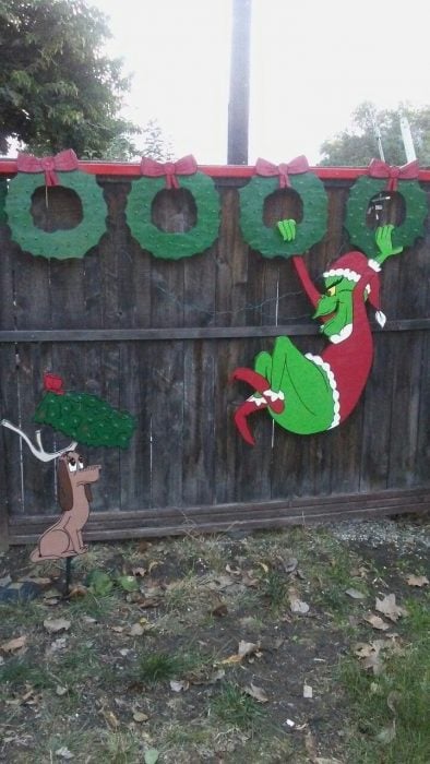 navidad decorada por grinch