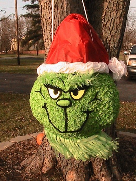 navidad decorada por grinch