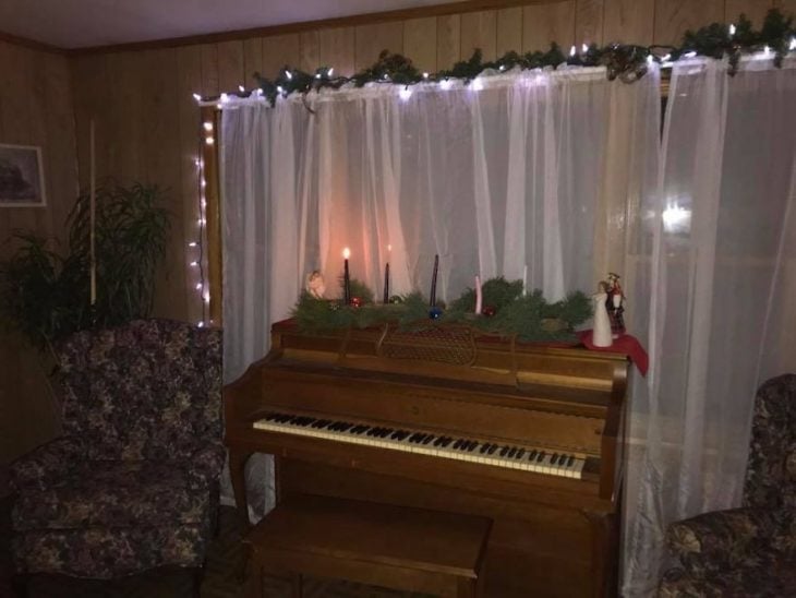 piano luces navidad