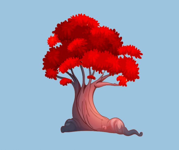 arbol rojo