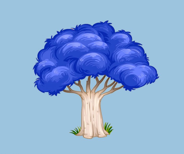 arbol azul