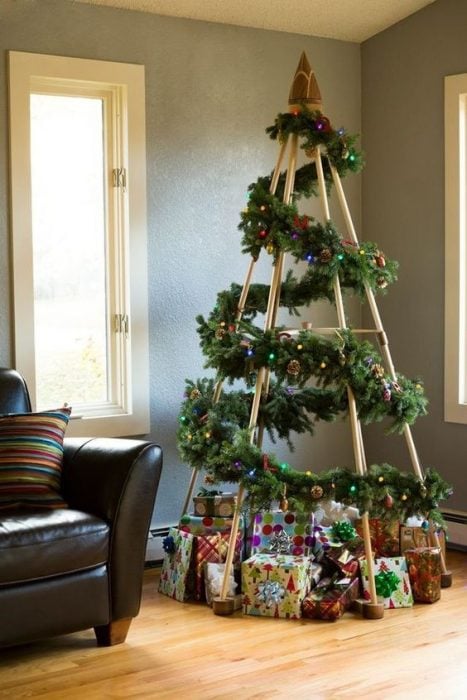 árbol de navidad creativo