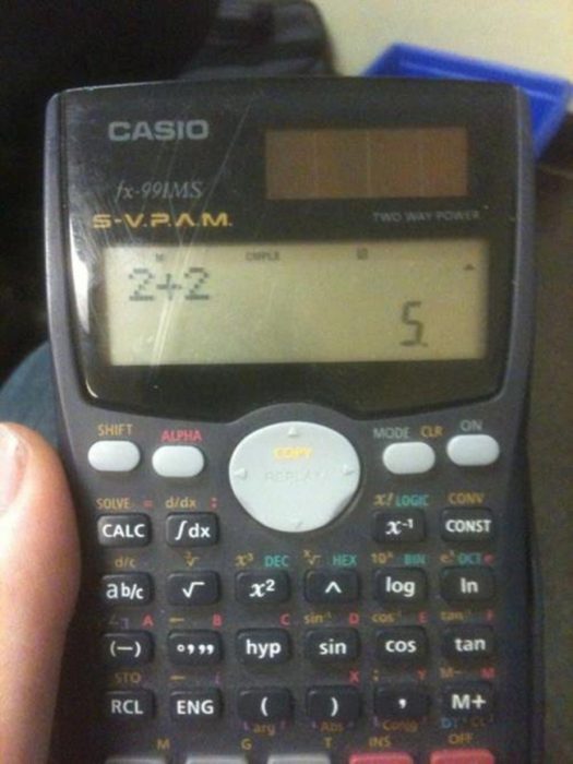 Calculadora que no sabe sumar