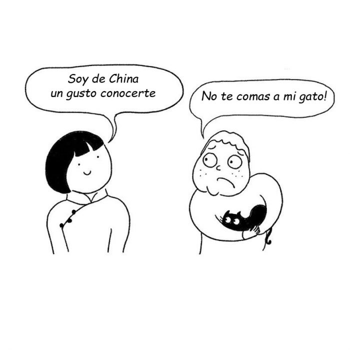 caricatura de chinos