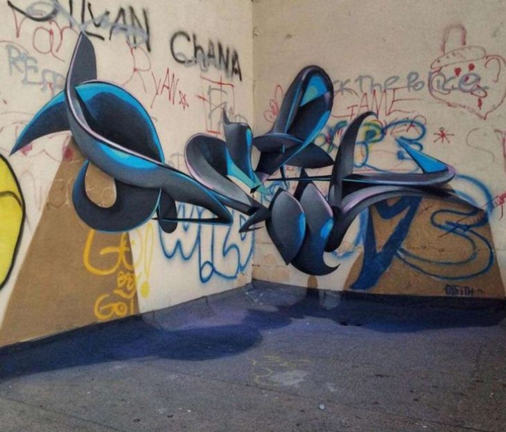 graffiti en la pared 