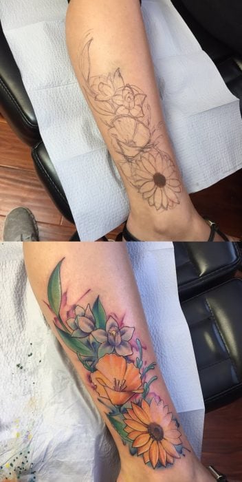 tatuajes sobre marcas nacimiento