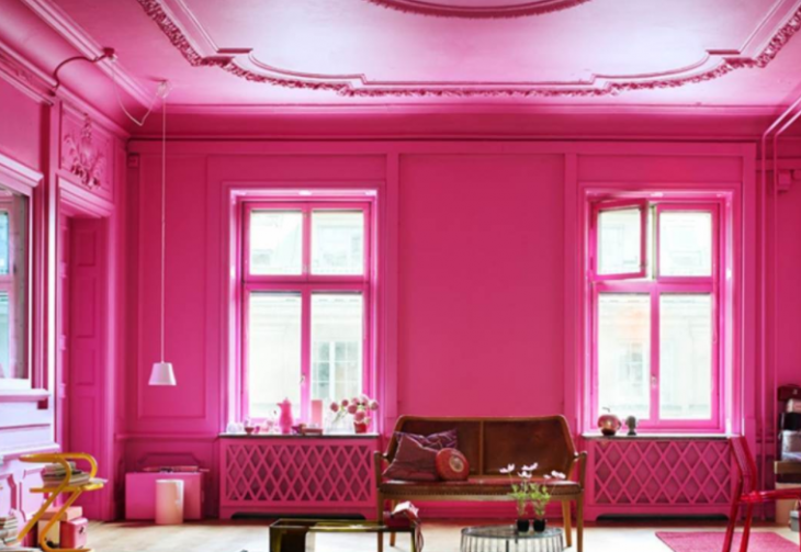 espacio color rosa