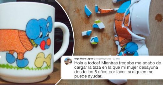 Cover Rompió la taza de su mujer y pidió ayuda en internet