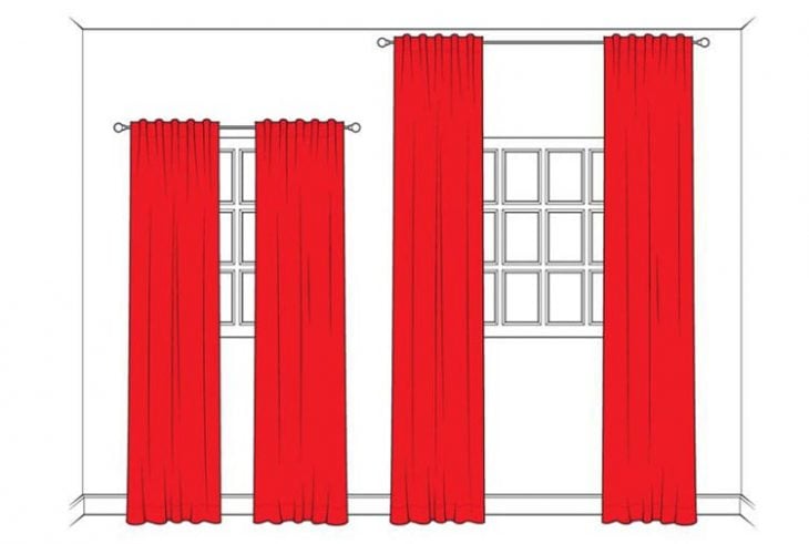 Espacios pequeños cortinas correctas