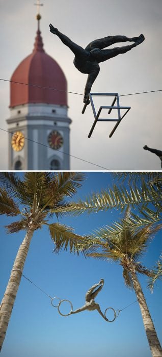 esculturas en equilibrio