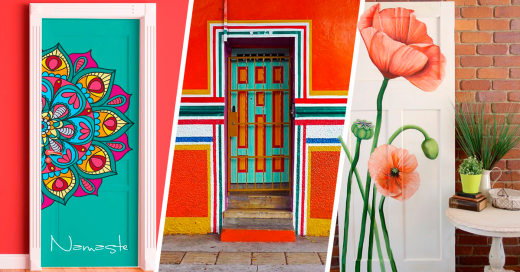 Diseños originales para decorar las puertas de tu hogar