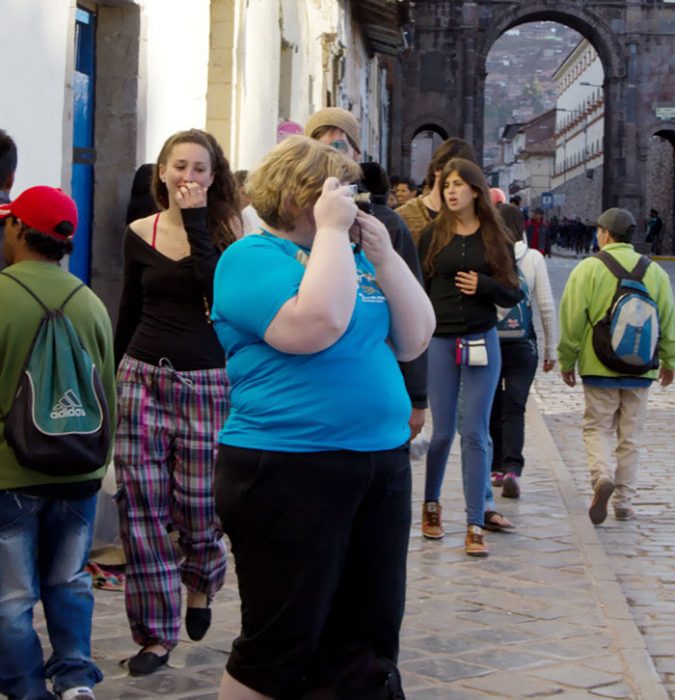 Mujer tomando fotos