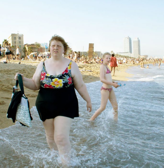 Mujer en la playa