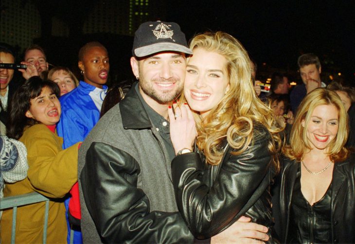 foto de Brooke Shields y Andre Agassi