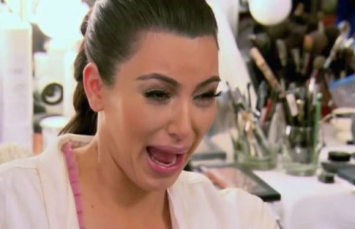 kim kardashian llorando