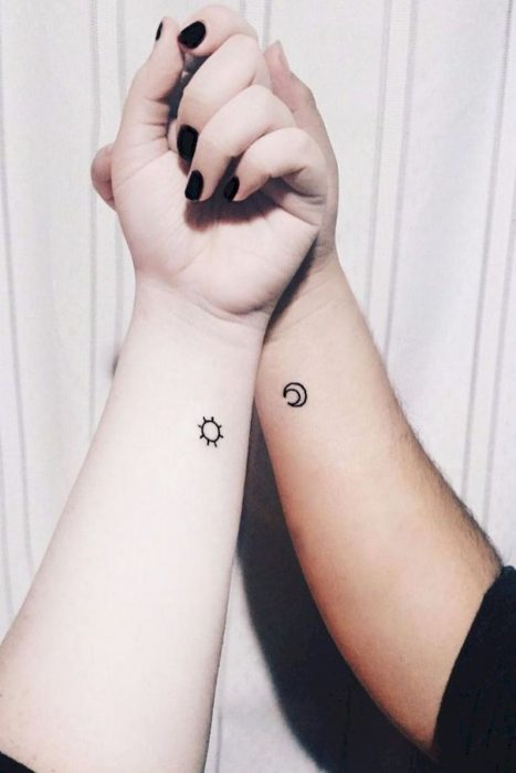 sol y luna tatuaje