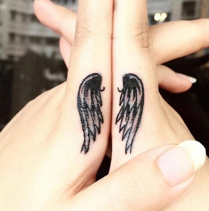 tatuaje hermana ángel