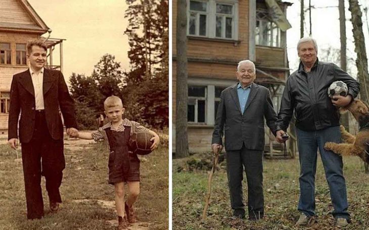 abuelo y padre