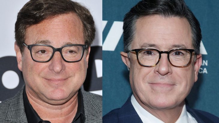 Bob Saget y Stephen Colbert