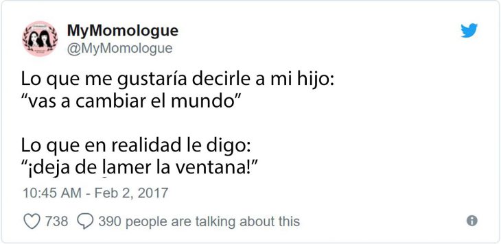 tuit mi hijo cambiará el mundo 