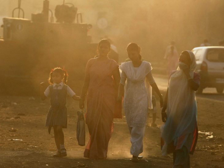 contaminación del aire en la india 