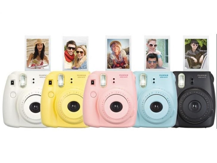 5 cámaras de fotos instantáneas color pastel 