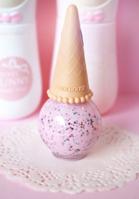 esmalte en forma de helado