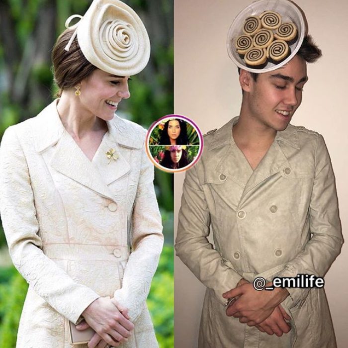 chico parodeando a kate middleton 