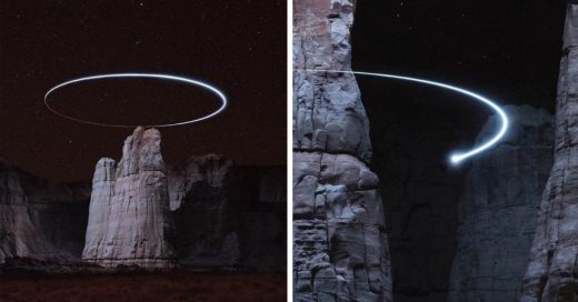 Cover Usa drones para tomar asombrosas fotografías de paisajes nocturnos