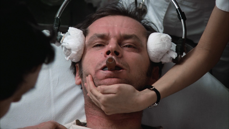 Jack Nicholson en one flew over the cuckoo's nest