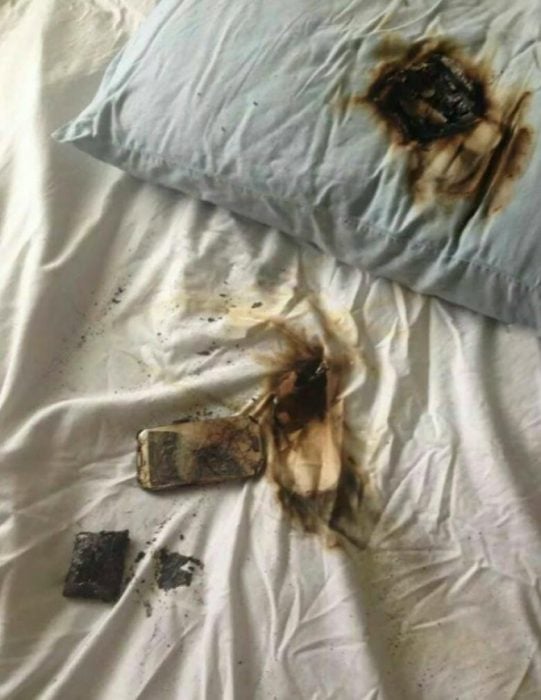 cama quemada celular
